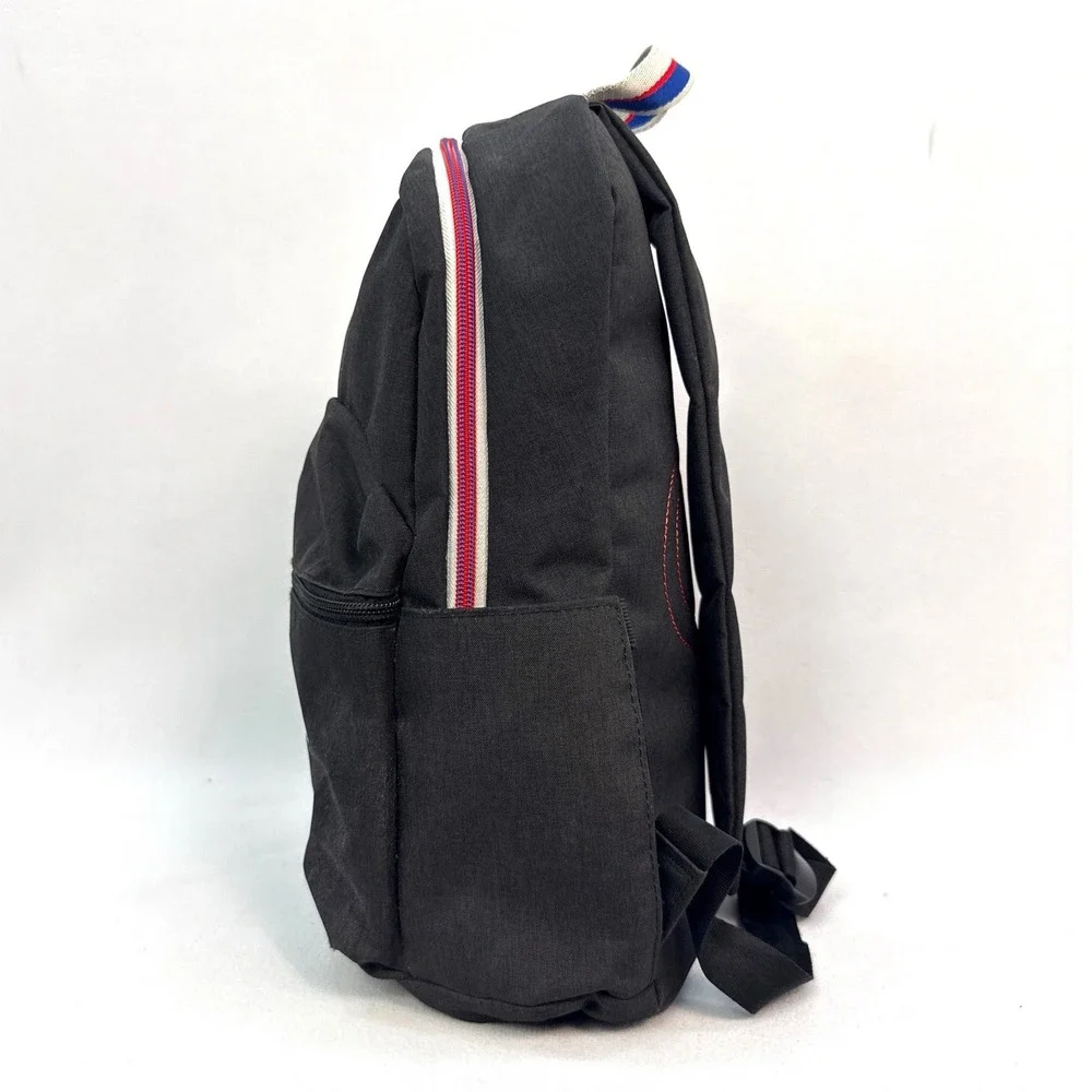 Champion Supercize Backpack Black Canvas Embroidered Logo Bookbag Athleisure